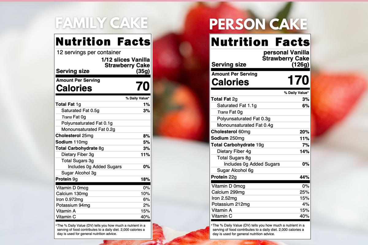 Family Vanilla Strawberry Cake