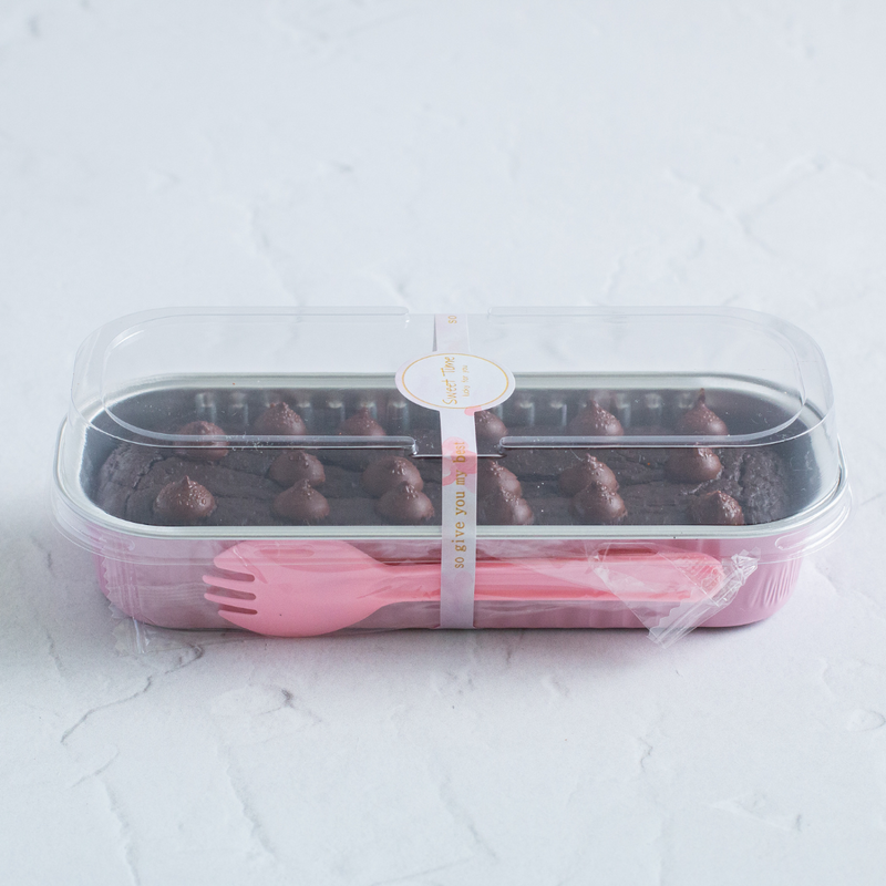 Vegan Personal Chocolate Banana Cake